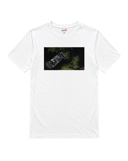 Regular-fit heavyweight t-shirt featuring the Grassrivers Patrol graphic.